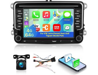Android Autoradio 7" 4GB/64GB voor VW/Skoda/Seat - Draadloos CarPlay/Android Auto (30% Korting)