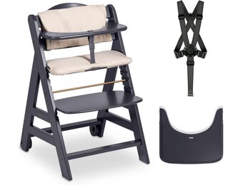 Meegroeiende Kinderstoel Dark Grey - 35% Korting!