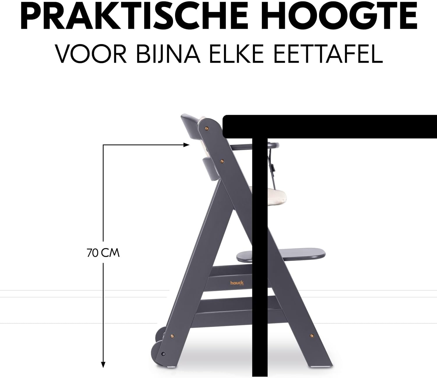 Meegroeiende Kinderstoel Dark Grey - 35% Korting!