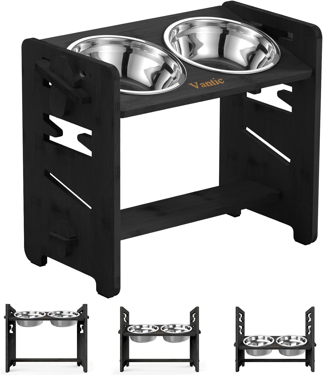 Verstelbare Bamboe Hondenbak - 34% Korting
