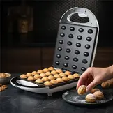Wafelijzer Notenkoekjes | 1600W | Wit | 24 Koekjes | AD 3039