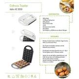 Wafelijzer Notenkoekjes | 24 stuks | 1600W | Wit | 32% Korting!