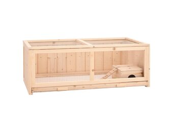 vidaXL Hamsterkooi 104x52x38 cm massief vurenhout