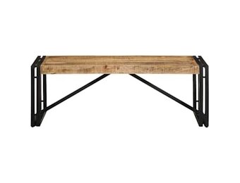 vidaXL Salontafel 100x50x35 cm massief ruw mangohout