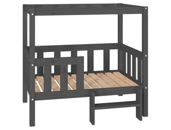 vidaXL Hondenmand Grenenhout Grijs 95,5x73,5x90cm - 34% Korting!