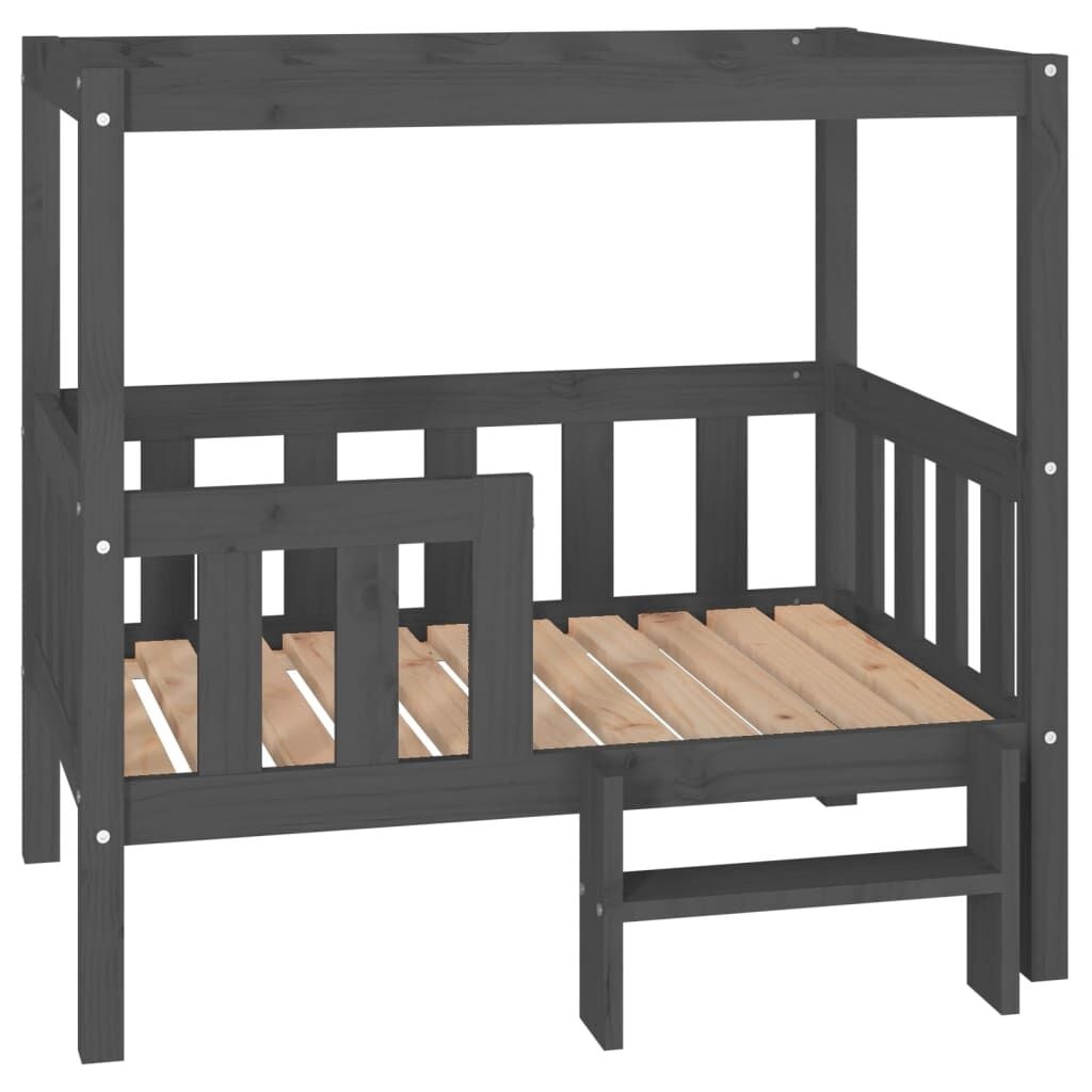 vidaXL Hondenmand Grenenhout Grijs 95,5x73,5x90cm - 34% Korting!