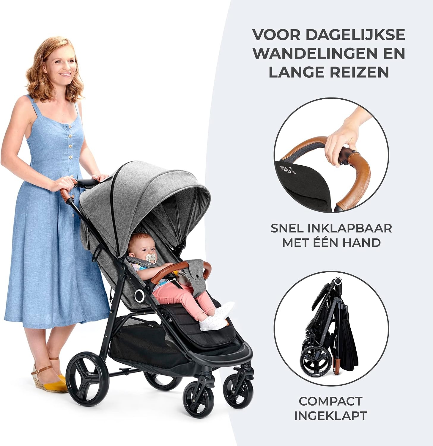Lichtgewicht Buggy Grande Plus - Zwart (55% Korting)