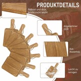 16x Acaciahouten Snijplanken met Handvat - 34% Korting