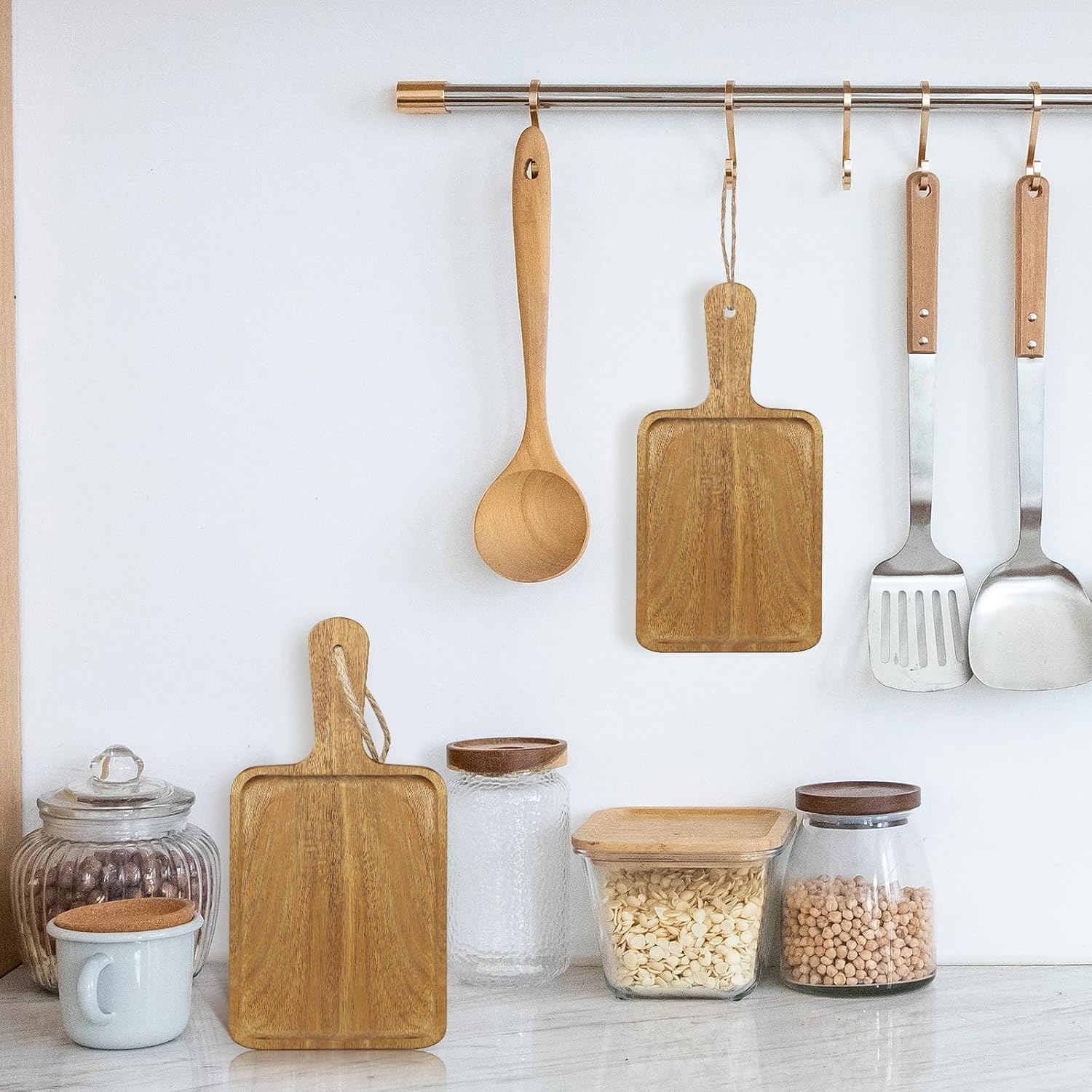 16x Acaciahouten Snijplanken met Handvat - 34% Korting