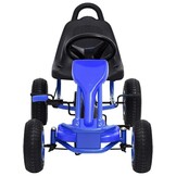 vidaXL Skelter met pedalen en pneumatische banden blauw