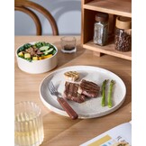 12-delig Servies voor 4 Pers. | Porselein Roomwit met Spikkels | 29% Korting
