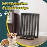 Geretourneerd Hondenhek Bamboe Zwart - 4 Panelen, 188 cm Breed - 34% Korting