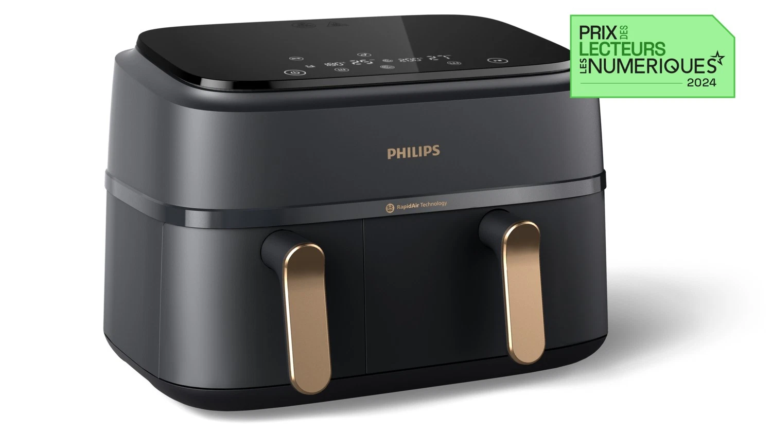 Airfryer Dubbele Mand 9L 2750W Zwart - 35% Korting!