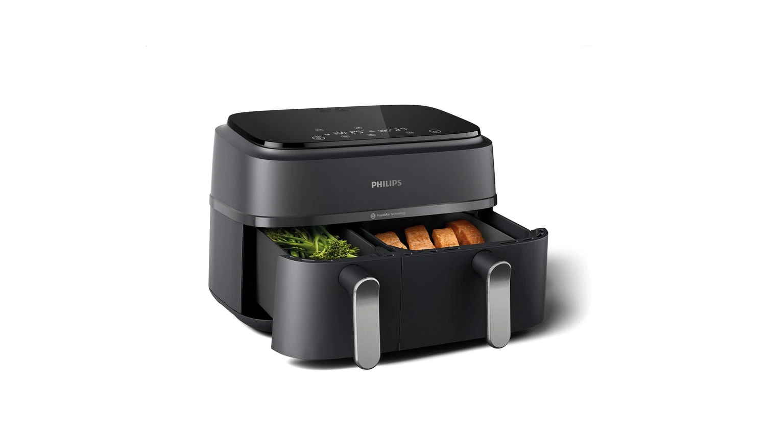 Airfryer Dubbele Mand 9L 2750W Zwart - 35% Korting!