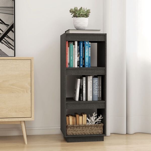Boekenkast/Kamerscherm Massief Grenenhout Grijs - 52% Korting!