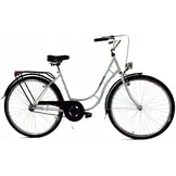 Dallas Retro Damesfiets 28" 18" Staal 1 Versn. Wit/Zwart - 26% Korting