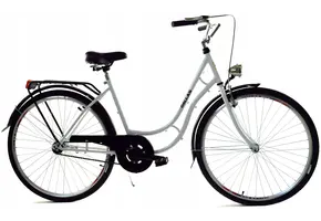 Dallas Retro Damesfiets 28" 18" Staal 1 Versn. Wit/Zwart - 26% Korting