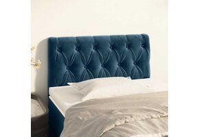 vidaXL Hoofdbord Fluweel Donkerblauw - 50% Korting