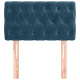 Hoofdbord Donkerblauw Fluweel 80x7x78/88 cm - 58% Korting