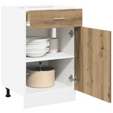 Onderkast met Lade, Artisanaal Eiken - 34% Korting