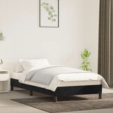 Fluwelen Bedframe Zwart 90x200 cm - 60% Korting