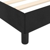 Fluwelen Bedframe Zwart 90x200 cm - 60% Korting