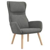 Comfortabele Relaxstoel Fluweel Donkergrijs - 61% Korting