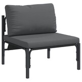 vidaXL Buitenbank Antraciet Staal met Kussen - 61% Korting