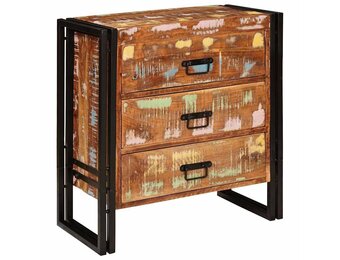 vidaXL Dressoir met lade Bruin 66 x 33 x 70 cm massief gerecycled hout