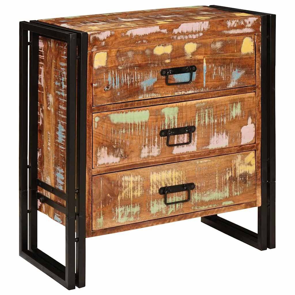 vidaXL Dressoir met lade Bruin 66 x 33 x 70 cm massief gerecycled hout