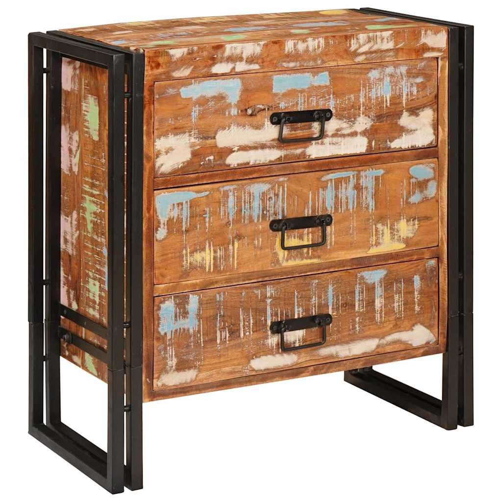 vidaXL Dressoir met lade Bruin 66 x 33 x 70 cm massief gerecycled hout