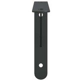 vidaXL Plankdragers 4 st 23,5x2,5x15,5 cm roestvrijstaal zwart