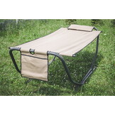 Opklapbare hangmat met frame - 220 x 95 cm - beige