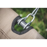Opklapbare hangmat met frame - 220 x 95 cm - beige