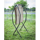 Opklapbare hangmat met frame - 220 x 95 cm - beige