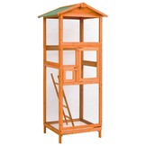 vidaXL Vogelkooi 68x62x166 cm massief vurenhout