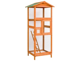 vidaXL Vogelkooi 68x62x166 cm massief vurenhout