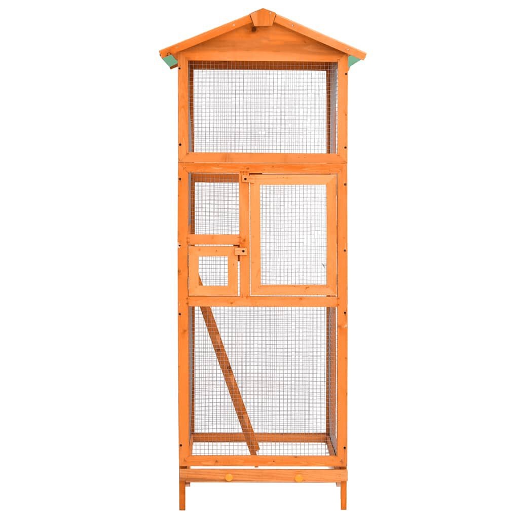 vidaXL Vogelkooi 68x62x166 cm massief vurenhout