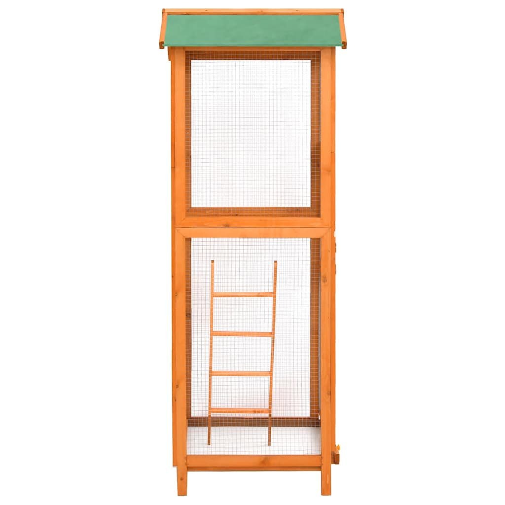 vidaXL Vogelkooi 68x62x166 cm massief vurenhout