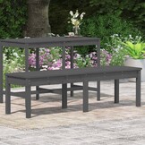 vidaXL Tuinbank 2-zits Grenenhout Grijs - 54% Korting!