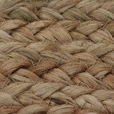 vidaXL Tapijt rond 150 cm gevlochten jute
