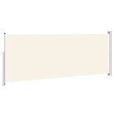 vidaXL Tuinscherm uittrekbaar 180x500 cm crèmekleurig