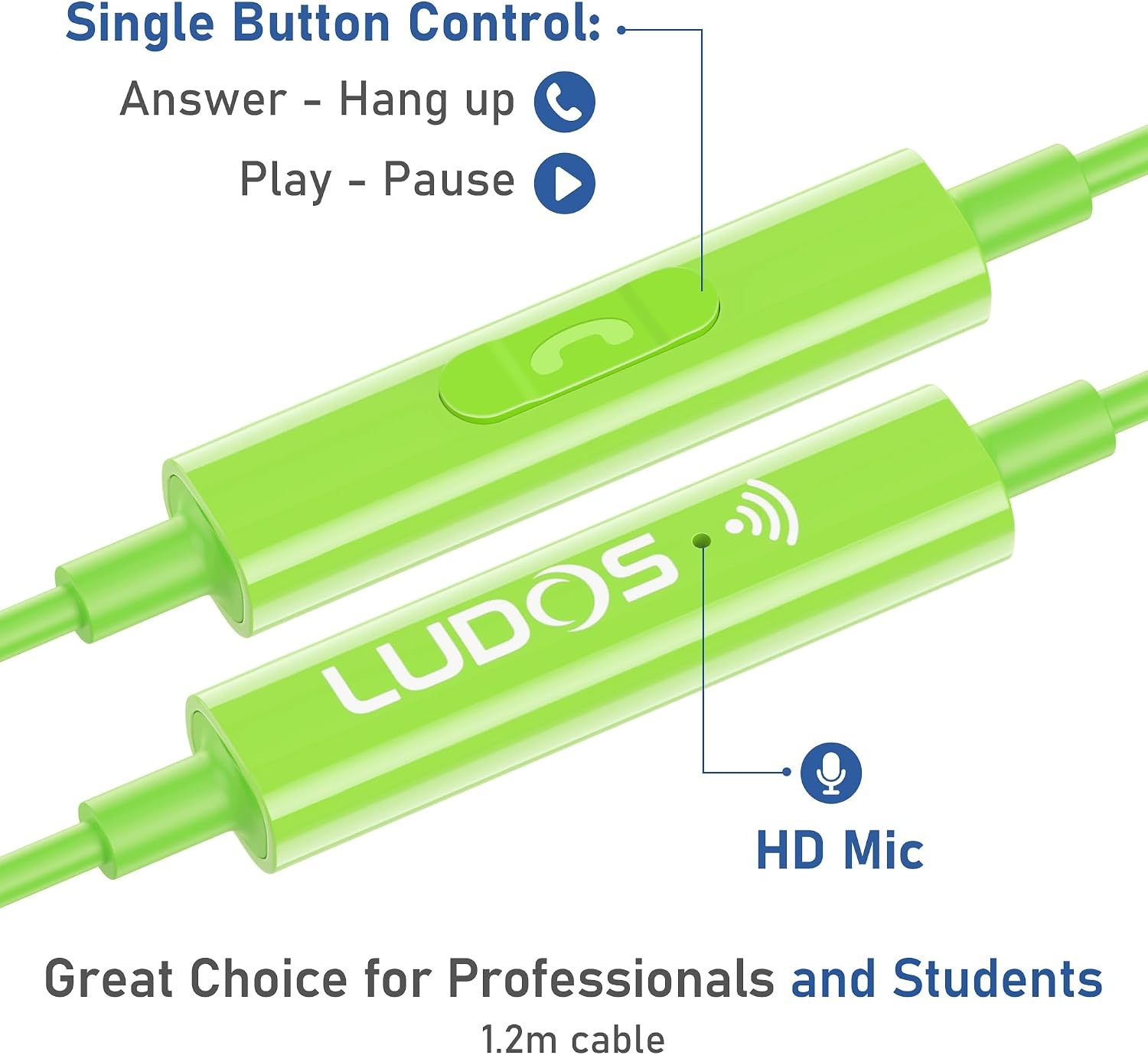 Groene USB-C In-ear Koptelefoon met Microfoon - 56% Korting