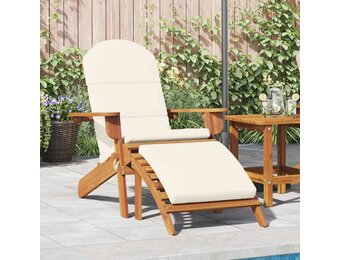 vidaXL Tuinstoel Adirondack met voetensteun massief acaciahout