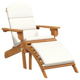 vidaXL Tuinstoel Adirondack met voetensteun massief acaciahout