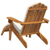 vidaXL Tuinstoel Adirondack met voetensteun massief acaciahout