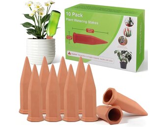 WUJUN Terracotta Watergeefsysteem voor Planten - 10 stuks - Oranje