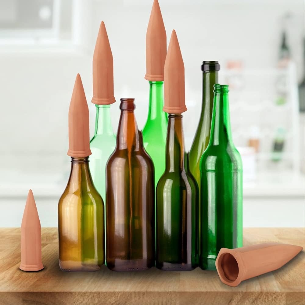 WUJUN Terracotta Watergeefsysteem voor Planten - 10 stuks - Oranje