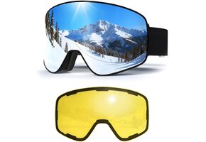 Skibril OTG Unisex voor brildragers - Anti-fog & UV-bescherming - 50% Korting!