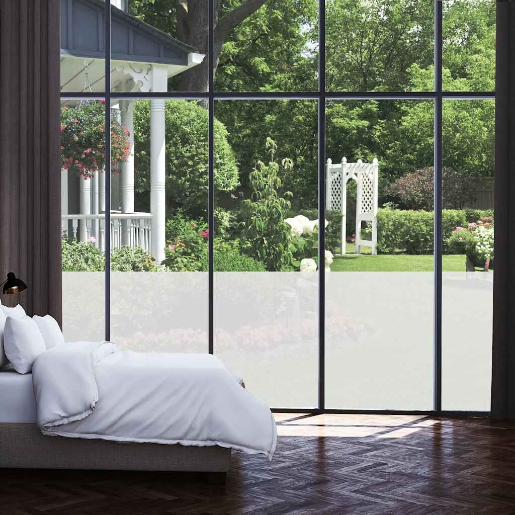 vidaXL Privacyfolie mat melkglas zelfklevend 0,9x5 m